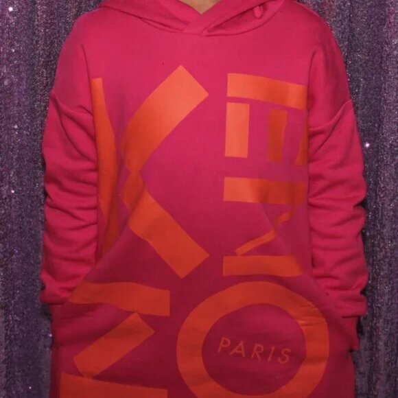 Kenzo long sleeve sweater dress with pockets girls size 8 (F25) - Picture 2 of 13